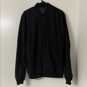 NEW! - Black ASOS Design Bomber Jacket Size: M Tall Long